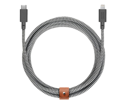 Kabel Lightning Native Union Belt Cable XL USB-C – Lightning 3m zebra